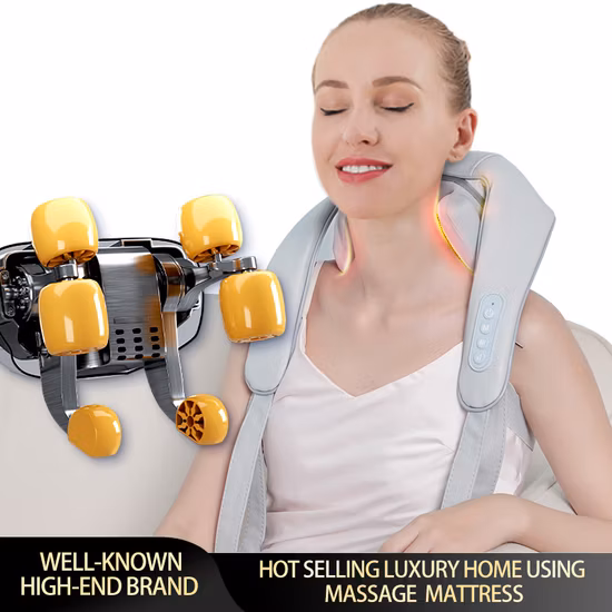 Nacken-Rücken-Massagekissen mit Wärme-Tiefengewebe-Knetmassage