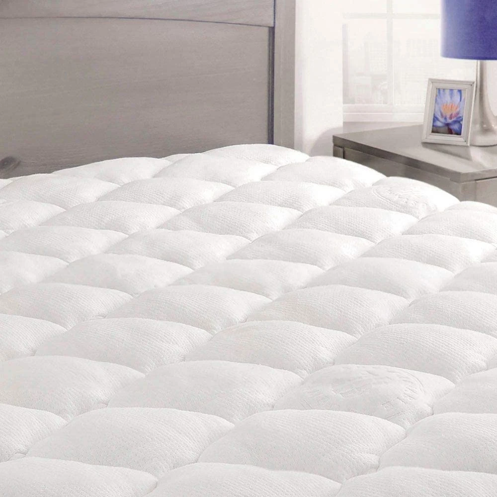 Luxury Cool-Touch Rayon Bamboo Mattress Topper Pad Quilted Mattress Topper