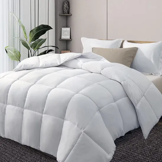 Wholesale 100% Cotton Duck Down Alternative Duvet Goose Feather Comforter