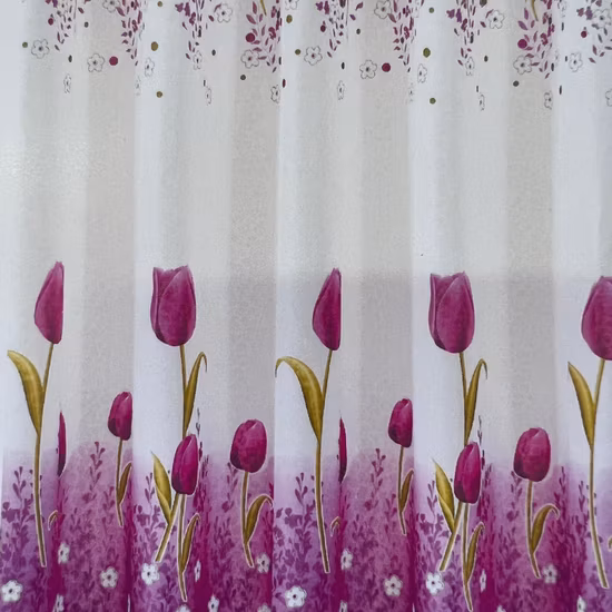 Home Hotel Fenster Großhandel Vorhang Rose-Rosa Tulpe bedruckter Jacquardstoff