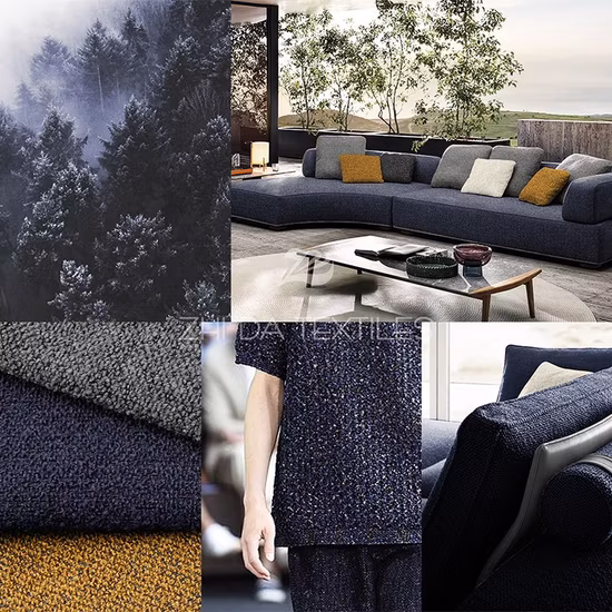 Hotel-Textil-natürlicher Glanz-Polsterungscouch-Möbel-Stoff