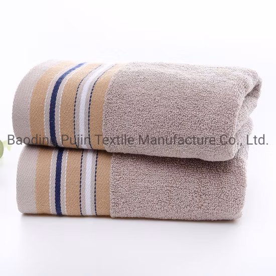 Großhandel individuelles Logo gewebtes Frottee-Geschenk-Sport-Handtuch aus 100 % Baumwolle